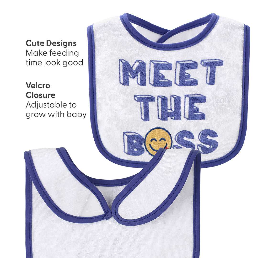 Oh Boy! Baby Boy Terry Bibs Set of 10 - Image 2